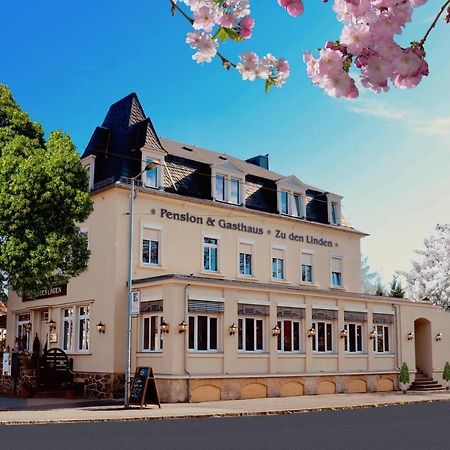Zu Den Linden - Radebeul Pension Mit Restaurant Экстерьер фото