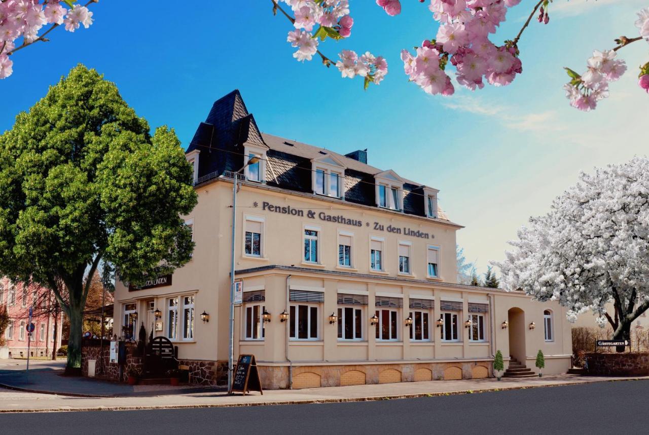 Zu Den Linden - Radebeul Pension Mit Restaurant Экстерьер фото
